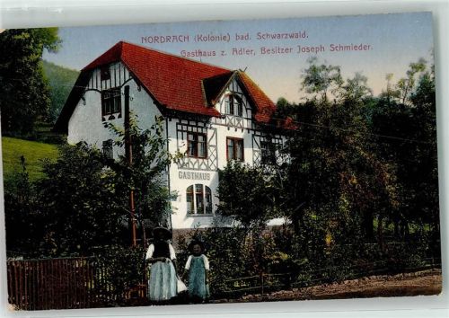 Nordrach 1917 Gasthaus zum Adler Schwarzwälder Tracht