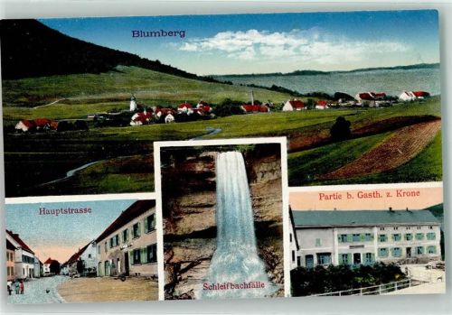 Blumberg Hauptstraße Schleifbachfälle Gasthaus Zur Krone