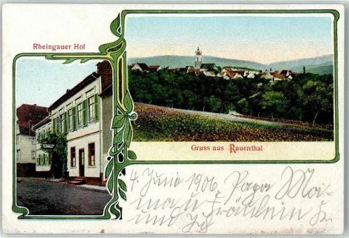 Rauenthal 1906 Rheingauer Hof