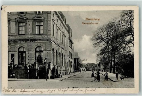 Rendsburg Herrenstraße Bahnhofs Hotel Fahrrad