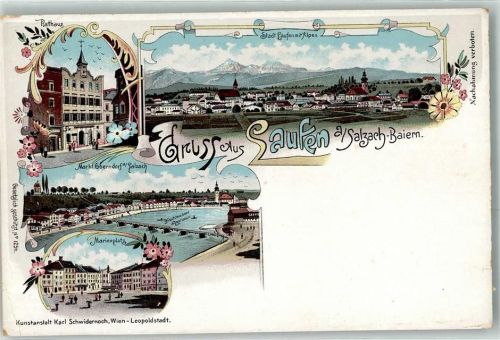 Laufen Markt Oberndorf a. Salzach Marienplatz Rathaus
