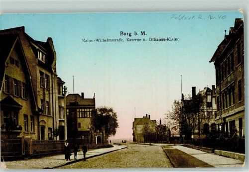 Burg 1916 Kaiser-Wilhelmstraße Kaserne Offiziers-Kasino