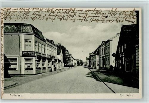 Uetersen 1938 Gr. Sand , Cafe Ladewig AK
