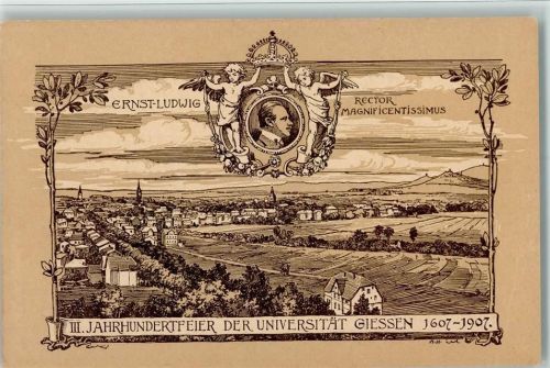 Gießen 1907 Ereignis - Jahrhundertfeier der Universität , sehr gute Erhaltung AK