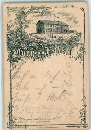 Feldberg Vorläufer Druck 1880-1889 , Lithographie