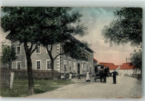 Klingenberg 1918 Gasthaus Obercunnersdorf Paul Pätzig Kutsche Ort lt. Stempel
