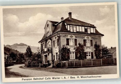 Weiler Hotel Pension Bahnhof Cafe Weinstube H. Weichselbauer