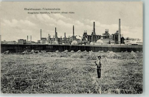 Friemersheim Hochöfen , Friedrich.Alfred Hütte AK