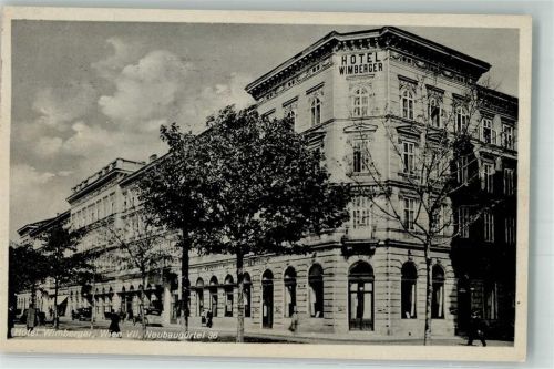 Wien 1941 Hotel Wimberger WK II Stempel