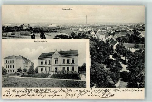04685 O7246 Nerchau 1908 - Beamtenschule