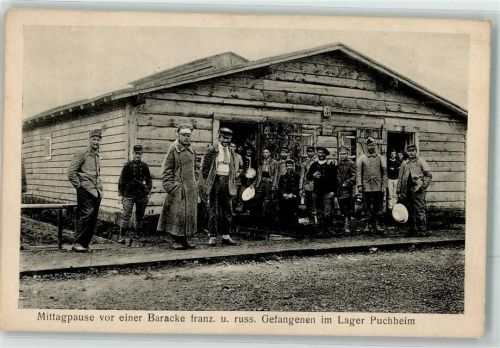 82178 W8039 Puchheim , Oberbay - Gefangenlager Russische Gefangene Essenausgabe