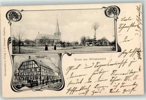 Winterscheid 1902 Gasthaus u. Handlung v. W. Kessler