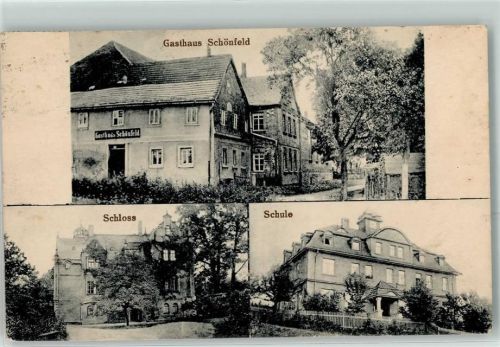 Schönfeld Gasthaus Schloss Schule