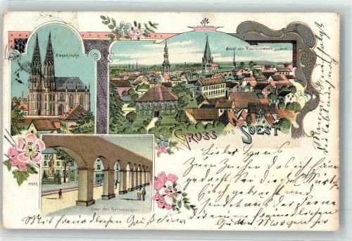 Soest 1903 Wiesekirche Unter den Rathhausbogen