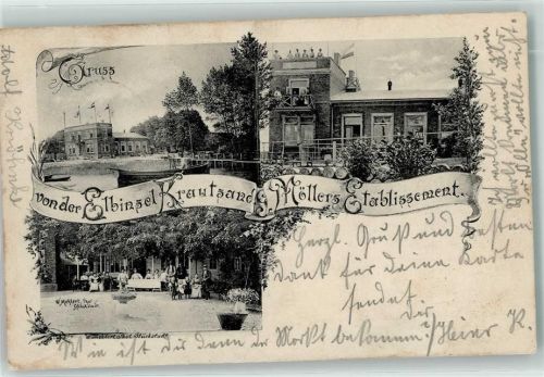 Krautsand 1905 Möllers Etablissement