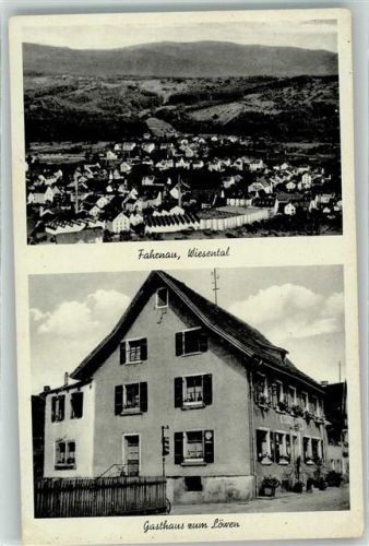 Fahrnau Gasthaus zum Löwen Wiesental