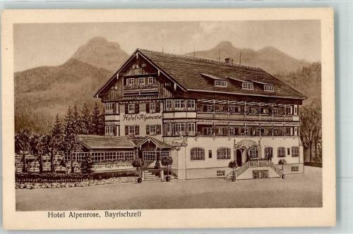 Bayrischzell Hotel Alpenrose Zeichnung