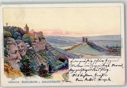 Naumburg 1900 Rudelsburg u. Saaleckburg