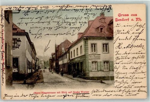 Bendorf 1902 Grube Werner Obere Hauptstraße
