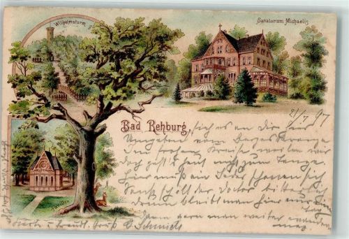 Rehburg-Loccum 1897 Sanatorium Michaelis Pavillon Rehe Wilhelmsturm