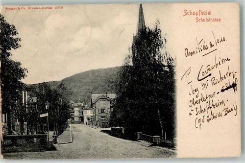 Schopfheim 1904 Schulstraße