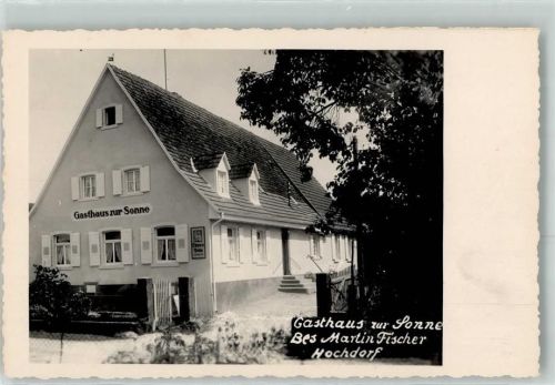 Hochdorf Gasthaus zur Sonne Emailleschild Löwn Bräu