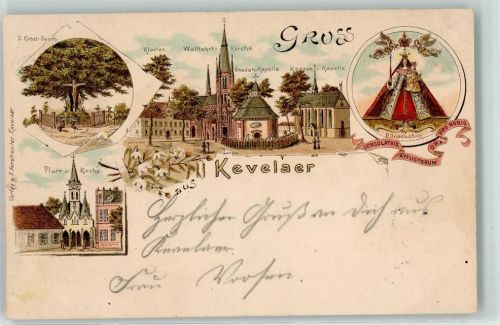 Kevelaer 1902 Kapellen-Platz Wallfahrtskirche Gnadenkapelle Gnadenbild Madonna