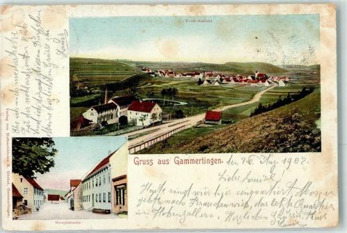 72501 W7487 Gammertingen 1902 - Hauptstraße