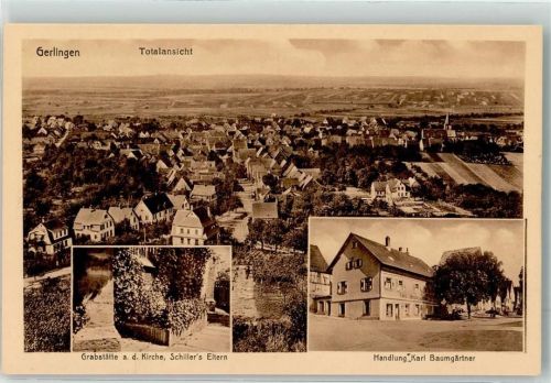 Gerlingen Grabstätte a.d. Kirche Schiller`s Eltern
