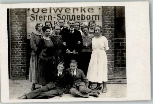 Barntrup Oelwerke Stern-Sonneborn Gruppenphoto Ort handschriftlich