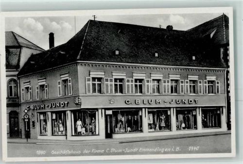 Emmendingen Geschäftshaus der Firma C. Blum-Jundt