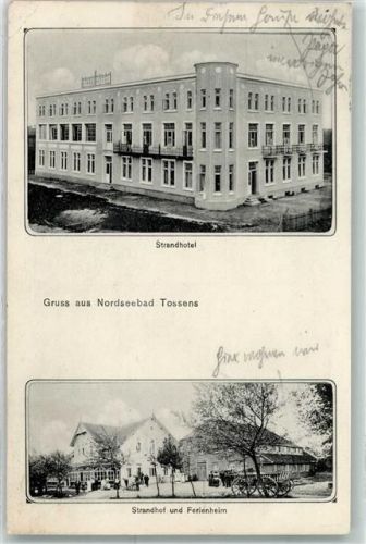 26969 W2890 Tossens 1911 - Strandhotel Ferienheim