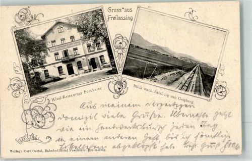 Freilassing 1908 Hotel-Restaurant Foeckerer