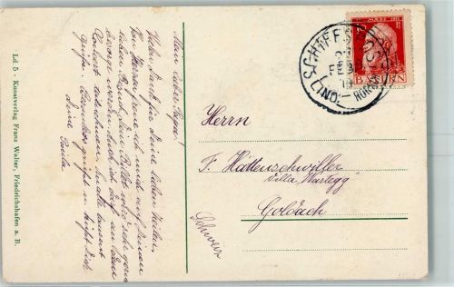 Schiffspost Lindau-Rorschach 27. Feb. 1914