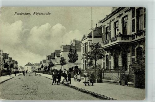Nordenham 1919 Hafenstraße Kindergruppe