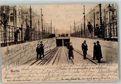 Schöneberg 1902 U-Bahn Untergrundeinfahrt Kleiststraße