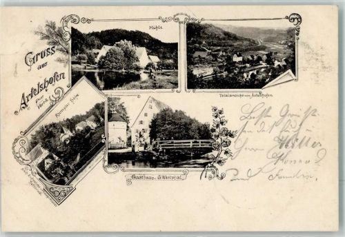 Artelshofen 1900 Mühle Rumpler Höhe Gasthaus Westphal