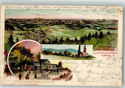 Sebnitz 1902 Wacheberg gen. Schweizer Krone Gasthaus