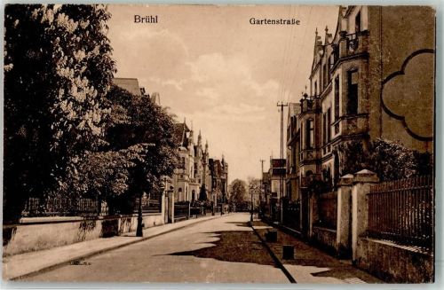 Brühl 1916 Gartenstraße