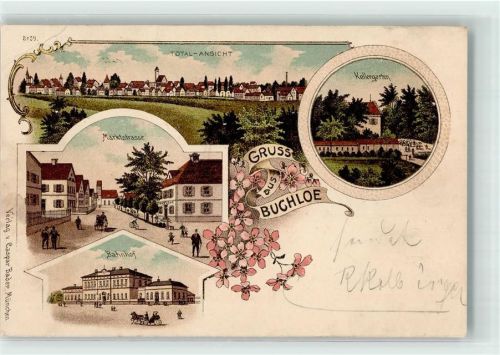 Buchloe 1900 Marktstraße Kellergarten Bahnhof