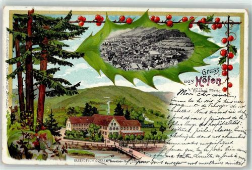 Höfen 1904 Vogelbeeren Gasthaus zum Ochsen