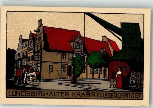 Lüneburg Alter Krahn & Lünertor Pferdefuhrwerk