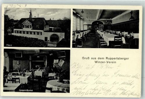 Ruppertsberg Ruppertsberger Winzer-Verein Saal Gastraum
