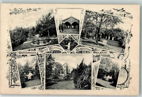 Gelenau 1915 Gartenanlage Kelterei und Weinstube Büttner