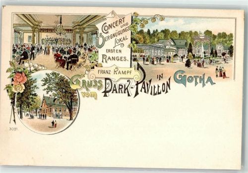 Gotha Vergnügungslokal Park Pavillion