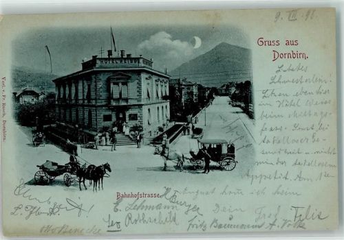 Dornbirn 1898 Bahnhofstraße