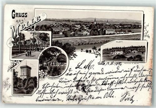 Melle 1896 Waldmeister Dietrichsburg Weberhaus Kleft Vorläufer