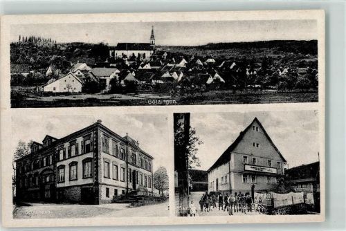 Götzingen Schulhaus Kirche Gasthaus zum Engel