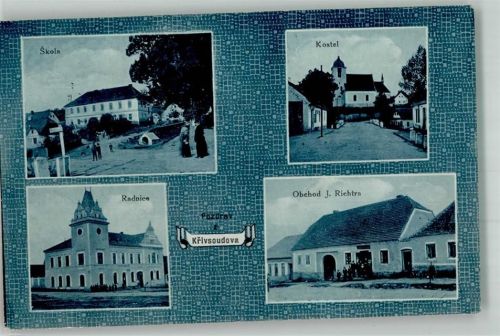 Benesov Krivsoudov Rathaus Schule Kirche Gasthaus