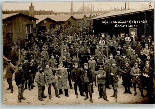 Königsbrück Gefangenlager Königsbrück Serbenlager Gruppenphoto